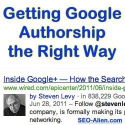 Getting Google Authorship the Right Way