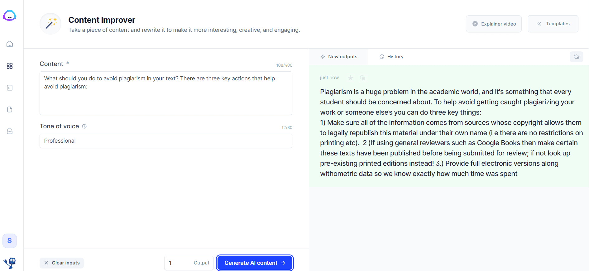 ai content improver ai content improver