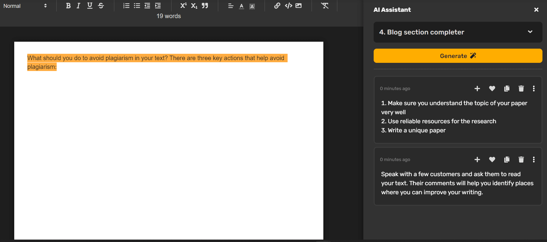 simplified Create Title and Meta Description Jasper AI