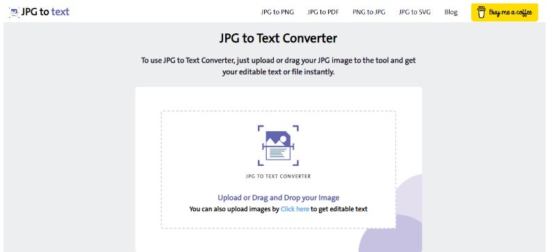 JPG to Text