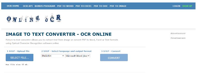Online OCR